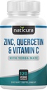 Zinc Quercetin dengan Vitamin C dan Yerba Mate - 4 - 1 Nutronation Immune Suplemen - 120 Veggie Capsules - Dibuat di Amerika Serikat