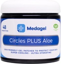 Lingkaran Plus Aloe, Paraben Free Hydrogel Pads, Pencegahan Blister, Bantuan Pendingin Instant & Sootful untuk Nyeri, Bug Bite, Blisters, Minor Burns & Chafing, 48 Pads Circular