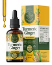 HERBAMAMA Turmeric Curcumin dan Ginger Sugare Blend with Liquid Ginger Root, Turmeric & Black Pepper Extract - Non-GMO, Alkohol & Sugar- Free Imunity Drops