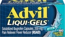 Advil Liqui- Gels Liquid Filed Capsules, 200 mg - 160 ct, Pack of 2