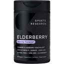 Penelitian Olahraga Black Elderberry dengan Zinc, Vitamin C, & Vitamin D, Suplemen Dukungan Immune untuk Dewasa, 60 Kapsul