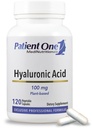 Pasien Satu Hyaluronic Acid 100mg 124; Tambahan untuk Mendukung Hidrated, Youthful Skin dan Gabungan Health