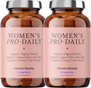 Vitamin Bounty Women Probiotic Harian Probiotic - Mendukung Vaginal, Digetical & pH Keseimbangan, 10 Milyar CFUs, 5 Strains + Cranberry - 2 Paket 60 Capsules
