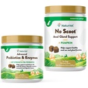 Produksi Advanced Vet, Enzymes Sehat dan Tambahan Probiotik PB6 untuk Sepatu Anjing Anda, 120 lembut Chews & No Scoot for Dogs - 120 Soft Chews - Mendukung Kesehatan Anal Gland & Bowel Fungsi