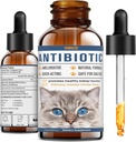 Antibiotik untuk Kucing - Antibiotik Kucing Alam untuk Relief Allergy Itch, Imune Boosting - Antibiotik untuk Ammune Boosting, Penyakit Tract Urinary - Persediaan Vitamin untuk Cat dan Dog, 2 fl oz