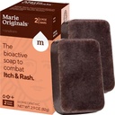 Marie Originals Itch Relief Soap Body Wash Bar - All Natural Instant Relief from Insect Bites, Chick Pox, Chiggers and Other Skin Irrintations ie. Anti- Itch Calming Soap (2 Pack)