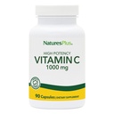 Natuture Plus Vitamin C - 1000 mg Ascorbic Acid, 90 Vegetarian Capsules - Potency Vascular & Imune Dukungan Supplemen, Antioksidant - Corn-Free, Gluten- Free-90