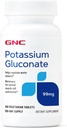 GNC Potasium Gluconate 99mg, 100 Tablet, Menyediakan Fungsi Otot Normal