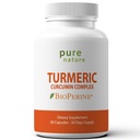 Curcumin Turmeric PureNature dengan Alam Turmeric