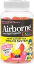 Airborne 500mg Vitamin C + Zinc Ammune Suppplemen Gummies for Kids, Asported Fruit Flavor, Gluten Free Crafted Blend with powerful Antioksidants Vitamin C & E, 42 Gummies (2 Pack)
