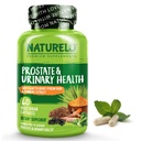 NATURELO Prostate & Urinary Health, Comprehensive Formula dengan Saw Palmetto, Pygeum, Tumeric, Plant Sterns, Brokoli dan Lycopene, 60 Vegetarian Capsules