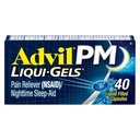 Advil PM Liqui- Gels Pain Reliever and Nighttime Sleep Aid, Suin Medicine with Ibuprofen for Pain Relief and Diphenhydramine HCL for a Sleep Aid
