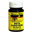 Nature 's Blend Beta Carotene 25.000 IU 100 Softgels