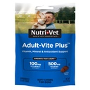 Nutri- Vet Adults - Vite Plus Dog Multivitamin Soft Chews, Daily Dog Suplemen dengan Vitamin Mineral dan Antioksidants, Supports Skin, Imune, Gabungan, and Gut Health, Tasty Chicken Flavor, 70 Count
