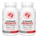 Silver Fern Ultimate Probiotic 2- Pack - Probilefor Women & Pria - 8 Milyar CFU Spore- Forming Gut Suplemen - DNA Diverifikasi, Vegan Probiotic, Shelf- Stable, High Survivability - 120 Capsules