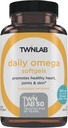 Twinlab Daily Omega Softgels - Suftgels Kesehatan Gabungan dan Suftgel- 800 mg, 30 Softgels