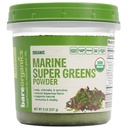 BareOrganics Marine Super Greens Powder - USDA Organik, Vegan, Gluten- Free, Non-GMO, BPA- Free, Superfood Pooder with Organic Kelp, Spirulina & Chlorella - 8 oz
