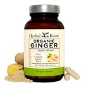 Herbal Roots Ginger Supplement £124; Organic Ginger Root Capsules 12.200 mg of Pure Ginger Powder per Serving 124; 60 Vegan Capsules