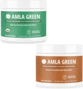 Amla Powder & Green Tea Superfood Supportion Suplemen dengan India Gooseberry & Pumpkin Spice, Organik, Vegan, 30 Servis SKU: GB- HB- 30