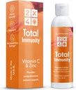 2X4 Elderberry dengan Zinc dan Vitamin C untuk Dewasa - Liquid Daily Ammune Dukungan - Lipomal Imunity Suplemen Vitamin, Non-GMO, Gula Bebas, 30 Hamba, 5 fl oz