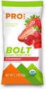 PROBAR - Bolt Organic Energy Chews, Strawberry, Non- GMO, Gluten- Free, USDA Certified Organic, Heally, Natural Energy, Fast Fuel Gummies dengan Vitamin B & C, 9 Count (Paket 1)