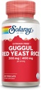 Komponen Guggul Guggul & Red Yeast Rice 124; Fungsi Kardiovaskular Sehat: Obat Cina Kuno & Ayurvedic Combo 124; 60ct