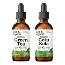 Wild & Organic Green Tea Ticture 2 fl oz & Gotu Kola Tincture 2 fl oz