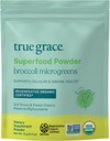 Karunia sejati Brokoli Microgreens - 0.4 oz - Bubuk makanan super harian untuk Cellular & Imune Health - Gluten & Soy Free, Vegan, Regeneratif Organik Sertifikasi - 30 Hamba