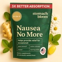 Fast-Acting Ginger for Nausea Relief 124; Herbal Relief for Pregnancy Nausea and Morning & Motion Sickness 124; Ginger, Lemon, Spearmint & B6. 28 Individually Seared Drops.