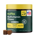 Wuffes 23-in- 1 Dog Multivitamin Tambahan untuk Hip & Gabungan, Skin & Coat dan Immune System Dukungan dengan Omega 3, Besi, Zinc, Vitamin C - Minemins & Vitamin untuk Senior Dogs dan Pupies - 30 Soft Chews