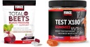 Force Factor Total Beets Blood Tekanan Dukungan 60 Chews + Test X180 Gummies Testosterone Booster untuk Pria 60 Gummies
