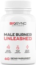 Biosync - Male Burner Unleushed 124; Fat Burner for Men Weight Loss Pill 126; Appetite Suppresant, Carb Blocker, Energy Booster 124; 6 Ultra Diopsed Powerful Ingreations 124; Safe Party Test - 60 Capsules