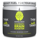 Nootropic Brain Booster (90 Servis) Nootropic Drink Mix & Brain & Brain Boosts Energy, Focus & Memory - Zero Calories, Sugar Free - Kiwi Strawberry