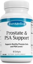 EuroMedica Prostate and PSA Support - Dietary Supplement for Healthy Prostate & Hormone Additions - Herbal Suplemin with Curcumin, Turmeric Escuic & Grape Extract - 60 Softgels