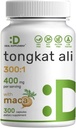 DEAL SUPLEMENT Tonkat Ali Extract 300: 1 400mg & Maka Root 400mg 124; 300 Capsules, Ultra Power Longjack (Eurycoma Longifolia) + Peru Maca - Non-GMO, Herbal Supplemen untuk Kesehatan, Performance