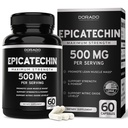 Epicatchin Extract 500mg Per Serving (60 Kapsul) Myostatin Inhibitor, Myostatin Blocker untuk Lean Muscle, Nitric Oxide, Stamina & Endurance - Non GMO, Vegan Suplemen & Test Party Third