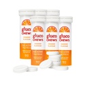 Glucochews Orange Glukosa Tablet - 60 Tablets (10 per tube, 6 Pockets-Sized Tubes) - 3.8g Fast - Acting Glude Setiap - Boosts Energy & Blood Sugar - Gluten- Free, Fat- Free, Caffeine- Free