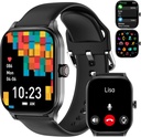 Smart Watch for Women Men (Answer / Make Call), Smartwatches with Heart Rate / Sfers / Stress Monitor, IP68 Activity Tracker for Android iPhone, 100 + Sports Fitness Watches (Black, 1.85 ")
