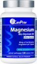 CanPrev Magnesium Biglycinate Servated 80mg Ultra Gentle 120 V- Caps 120- Day Suply - Dukung Fungsi Otot, Kekuatan Tulang & Relaxation, Pure Magnesium Bisglycinate Formula, Procexal Comcure & Keseimbangan