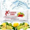 Krampade Fiber 2K High Soluble Fiber, Potasium Tinggi, Magnesium Supplication Chowder Mix - 2X More Fiber 124; Mengurangi Cramps = 124; (Lemon Lime, 19 Serving Bulk Pouch)
