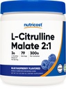 Nutricost L- Citrulline Malate 2: 1 (300 Grams) (Raspberry Biru)