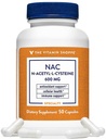 The Vitamin Shoppe NAC N-Acetyl- L- Cysteine - Promotes Cellucor Health, Imune & Antioksidant Dukungan - 600 MG (50 Capsules)