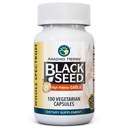 Amazing Herbs Whole Spectrum Black Seed & High Potency Garlic, Vegetarian Capsules - Gluten- Free, Non-GMO, Vegan, Support Immune System, Lung Fungsi, & Cardiovascular Health - 100 Count