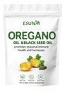 Oregano Softgeels, Oregano Oil dengan Promotes Minyak Benih Hitam Seasonal Ammune Kesehatan dan Harness, Capsules Oil Oregano, Non-GMO, Gluten Bebas, 300 Softgel Kapule Dieter Suplemen