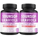 Soursop Graviola Capsules dengan Elderberry, Turmeric Curcumin dan More - 120 Capsules untuk 4 Bulan Supply (Paket 2)
