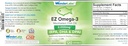 EZ Omega-3 Atlantik Menhaden Tambahan Minyak Ikan 2000 mg, Burpless, Dibuat di Amerika Serikat, Keseimbangan Sempurna EPA + DHA + DPA 120 Softgels
