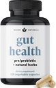 All-inOne Gut Health w / Progories, Pregities, Digestion- Dupporting Herbs, and Adaptogens - Leaky Gut Repair Formula untuk Dut Gut Lining, Aid in Dibuble, and Progress Good Bakteria
