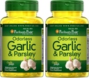 Puritan Pride Odorless Bawang putih & Parsley 500 Mg / 100 Mg, 250 Cacah (Paket 2)