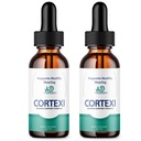 (2 Pack) Cortexi Ear Drops - Cortexi Formula Resmi - Cortexi Tinnitus Treatment Cortexi Cortexi Dukungan Drops, Cortexi untuk dering di telinga, Cortexi Tambahan Cortexi Drops Maximum New Improved (2 Oz)