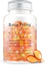 Unichi Rose Oil Vitamin E Suplement for Skin Health and Regeneration, Menstrual Cycle Mood Management, Breath Refresh, 90 Softgels
